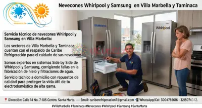 Servicio técnico  Whirlpool y Samsung 3004785616