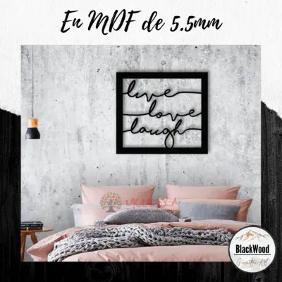 Frase en Madera de 6mm