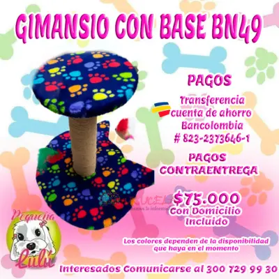 GIMNASIO PARA GATO CON BASE