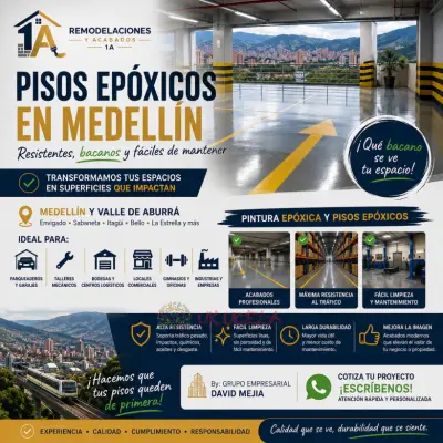 Pisos Epoxicos en Medellín - Dale un Cambio Bacano a tu Piso
