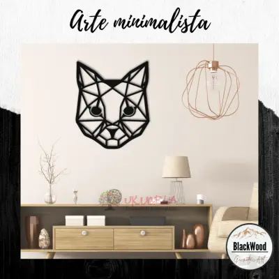 Cuadro Gato en Madera de 6mm