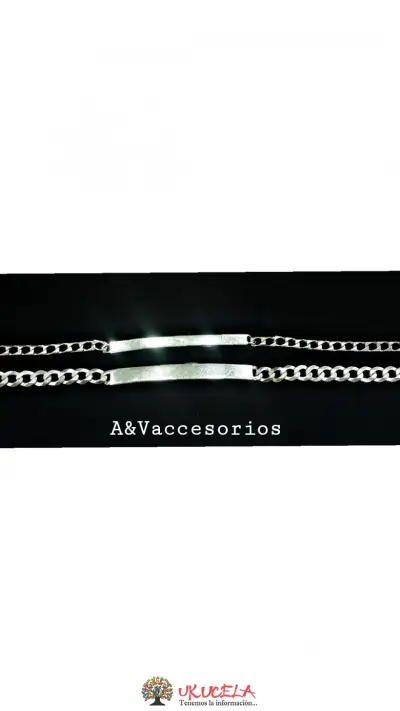 esclavas para parejas en plata 925 Italiana