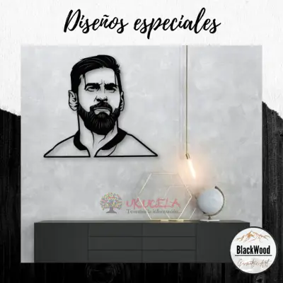 Cuadro Messi en Madera de 6mm