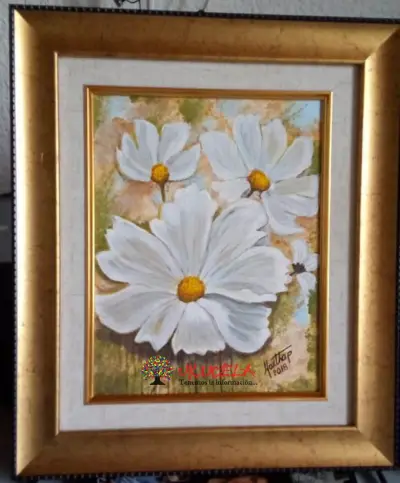 venta de cuadros de flores llamado Tres margaritas
