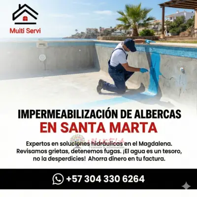 impermeabilización de albercas en santa marta multi servi