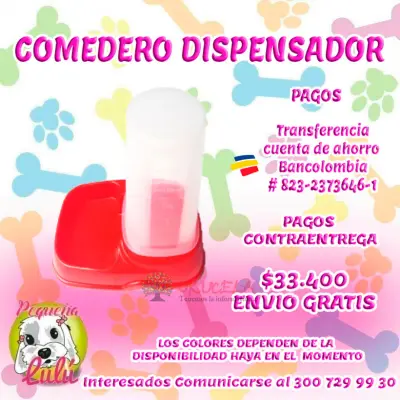 COMEDERO PARA PERRO DISPENSADOR