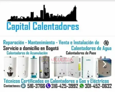 Reparación y mantenimiento de calentadores gasodomestico