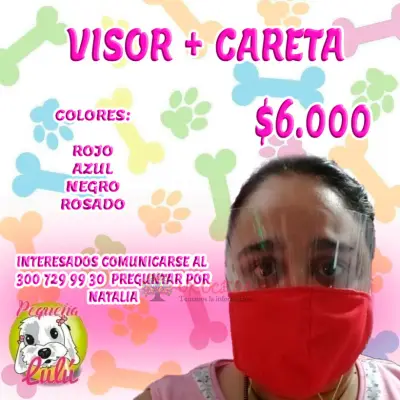 TAPABOCAS CON VISOR