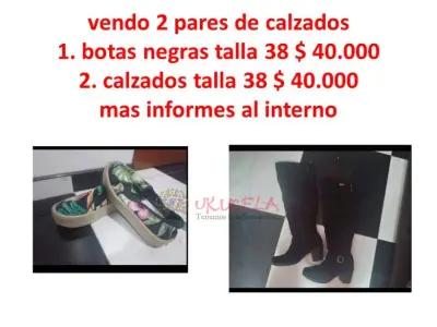 vendo 2 pares de calzados