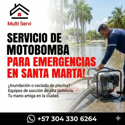 Reparacion de motobombas en Barrio La Lucha Santa Marta