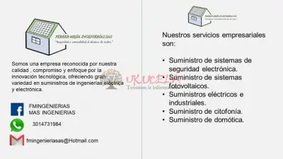 Venta de cámaras de seguridad.