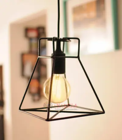LÁMPARA DECORATIVA  DE TECHO INDUSTRIAL - VINTAGE