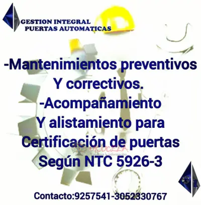 GESTION INTEGRAL PUERTAS AUTOMATICAS