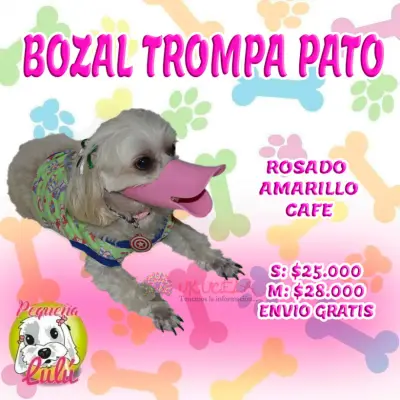 BOZAL TROMPA DE PATO PARA TUS PERROS