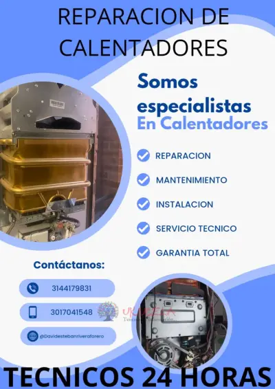 Reparación de calentadores en Mosquera 3105182952