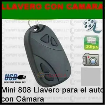 camara espia llavero graba video a color con audio fotos